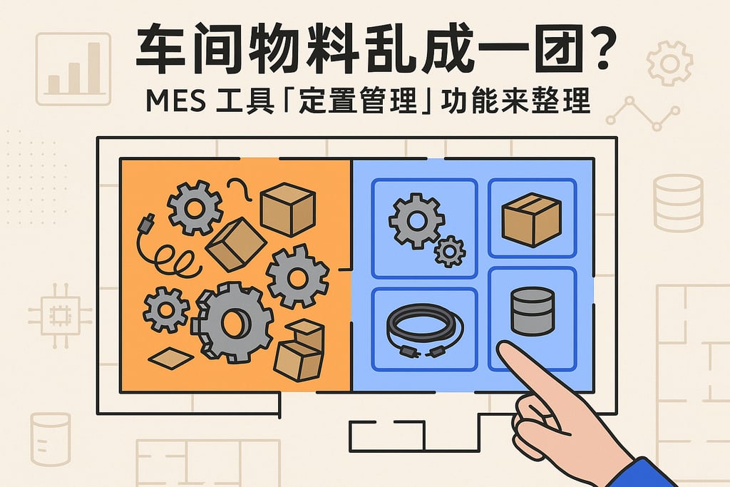车间物料乱成一团？MES 工具「定置管理」功能来整理